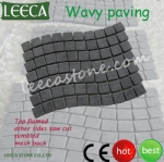 Natural stone mesh driveway paving stones LEECA Qatar