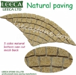 Road base material natural stone mesh