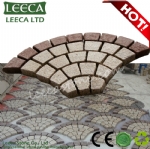 Fan pattern carpet paving stone 