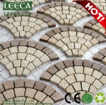 Fan pattern carpet paving stone 