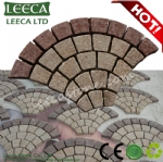Fan pattern carpet paving stone 