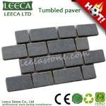 Flamed driveway paving stone