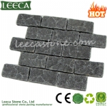 Flamed driveway paving stone