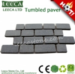 Flamed driveway paving stone