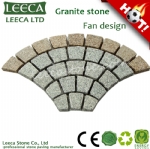 Fish scale flamed granite paving stone 