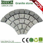 Fish scale flamed granite paving stone 