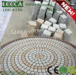 ODM round pattern mesh back paving stone 