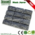 Saudi Arabia gray tumbled mesh stone pavings