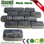 Saudi Arabia gray tumbled mesh stone pavings