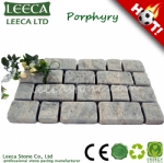 Colorful rose porphyry landscaping paving stone 