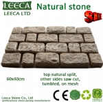 Colorful rose porphyry landscaping paving stone 