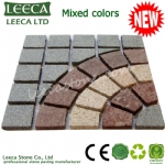 Carpet round pattern paving stone 