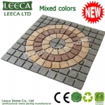Carpet round pattern paving stone 