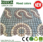 Carpet round pattern paving stone 
