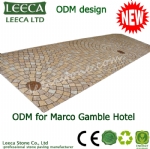 ODM design big round pattern paving stone 