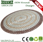 Round circle pattern sheet paving stone