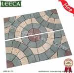 Landscape design granite paving stone pattern LEECA Dubai