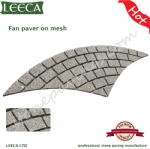 Fan light grey paving stones cheap patio paver stones