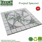Landscape design granite paving stone pattern LEECA Dubai
