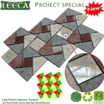 Landscape design granite paving stone pattern LEECA Dubai
