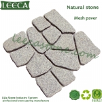 Granite porphyry paving stones fan pattern cobblestone