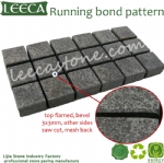 Yellow granite paving types of interlocking stone