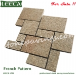 Yellow G682 mesh paving stone