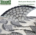 Doha paving stones on net fan pattern cobblestone 