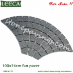 China yellow granite G682 mesh cobblestone pavers stones Dubai