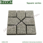 Dark grey G654 granite paver stones driveway paving tiles